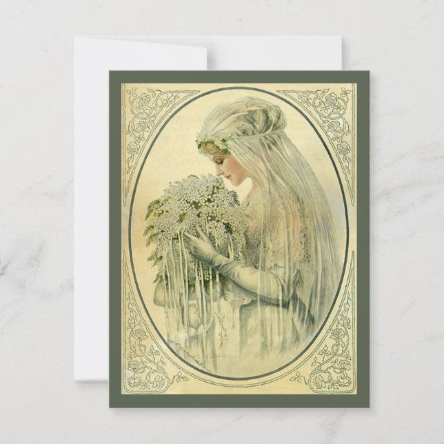 Vintage Wedding, Viktorianisch Bride Bridal Portra (Vorderseite)