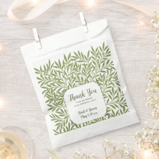 Vintage Wedding, Viktorianisch Willow Blätter Patt Geschenktütchen