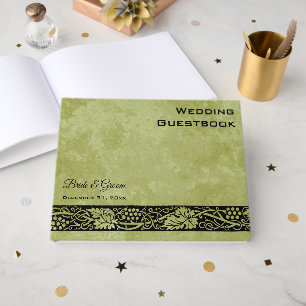 Vintage Wedding, Viktorianische Blätter für Weintr Gästebuch