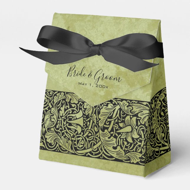 Vintage Wedding, Viktorianische Blume Blumenrolle Geschenkschachtel (Vorderseite)