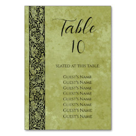 Vintage Wedding, Viktorianische Blume Blumenrolle Tischnummer