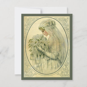 Vintage Wedding, Viktorianische Braut, Brautparty Einladung