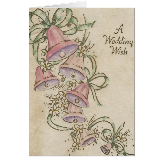 Vintage Wedding Wunsch mit Glocken (Vorne)