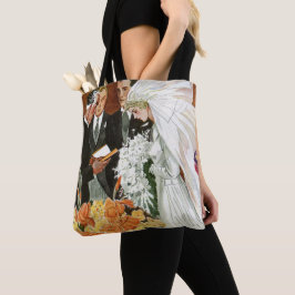 Vintage Wedding Zeremonie mit Braut und Bräutigam