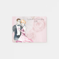 Vintage Wedple mit rosa Rose Personalisiert