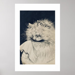 Vintage Weeping Cat von Louis William Wain Poster