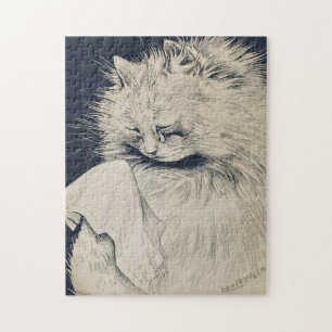 Vintage Weeping Cat von Louis William Wain Puzzle