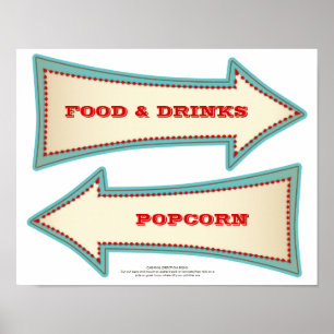 Vintage Wegweiser des Karnevals-Zirkus-DIY Poster