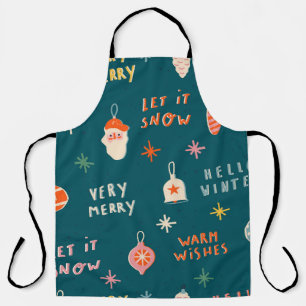 Vintage Weihnachten 2020: Ornamentales Muster Schürze