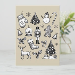 Vintage Weihnachten 90er Retro Xmas Ferien