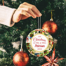 Vintage Weihnachten als Mr. und Mrs.