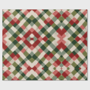 Vintage-Weihnachten-Blumen-Garten-Geschenkpapier Geschenkpapier