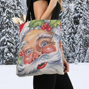 Vintage Weihnachten, fröhlicher Weihnachtsmann mit