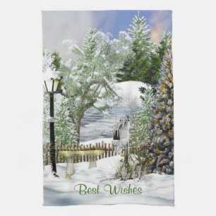 Vintage Weihnachten Geschirrtuch