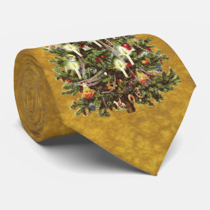 Vintage-Weihnachten, geschmückter viktorianischer  Krawatte