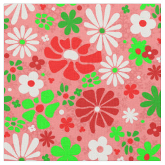 vintage weihnachten groovy 1960er jahre floral sch stoff