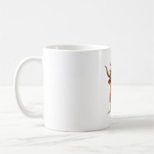 Vintage-Weihnachten Highland-Kuh Süße Feiertags-Fa Kaffeetasse