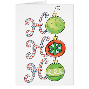 Vintage Weihnachten, HO HO HO! Zuckerstangen Ornam