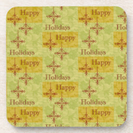 Vintage Weihnachten im Stil der 70er Jahre Getränkeuntersetzer