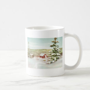 Vintage-Weihnachten in Norwegen, 1950 Kaffeetasse