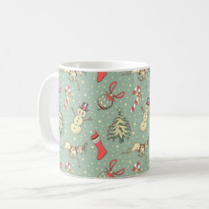 Vintage Weihnachten Kaffeetasse
