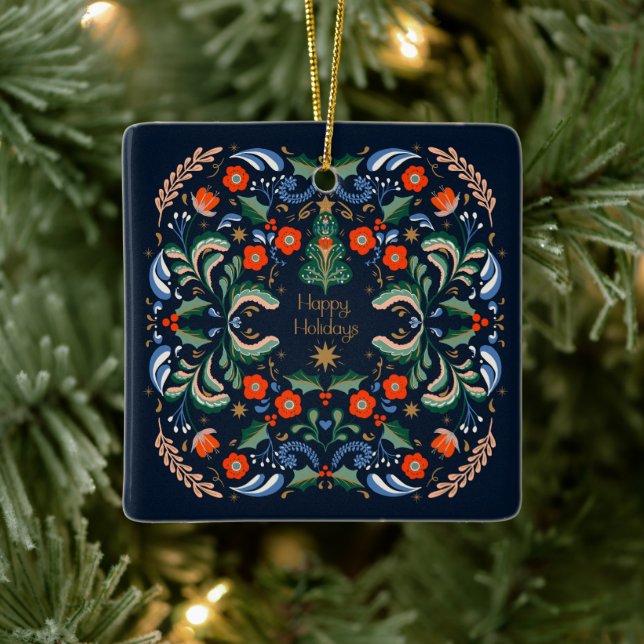 Vintage Weihnachten Keramikornament (Baum)