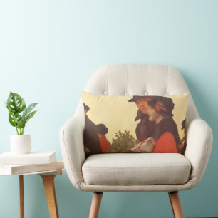 Vintage Weihnachten, Liebe und Romantik Geschenk S Lendenkissen