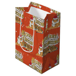 Vintage Weihnachten Mittlere Geschenktüte