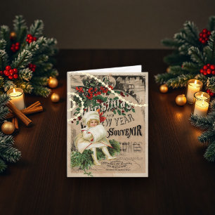Vintage Weihnachten Neujahr Vergänglich Lass es sc