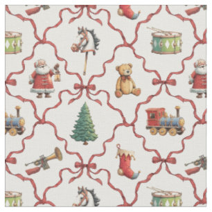 Vintage Weihnachten Retro-Spielzeug Weihnachtsmann Stoff