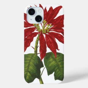 Vintage Weihnachten, Rote Weihnachtsstern-Winterpf Case-Mate iPhone Hülle