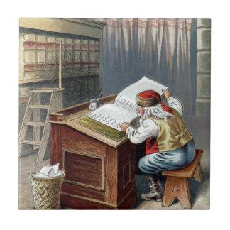 Vintage Weihnachten, Sankt Nikolaus brav oder unar Fliese