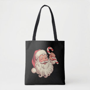 Vintage-Weihnachten-Santa-Claus-Gesicht Lustig Alt