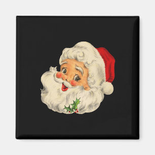 Vintage-Weihnachten-Santa-Claus-Gesicht-Spaß-altmo Magnet