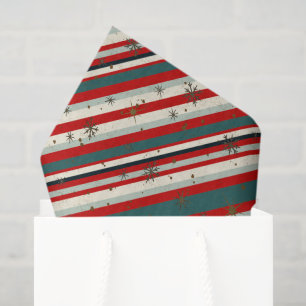 Vintage-Weihnachten-Schneeflocke gesprenkelte Stre Seidenpapier