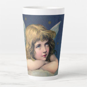 Vintage Weihnachten, schöne Engel mit goldenen Ste Milchtasse