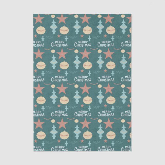 Vintage Weihnachten Seidenpapier (Vorderseite)