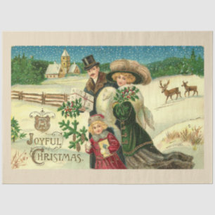 Vintage Weihnachten Seidenpapier