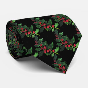 Vintage-Weihnachten Stechpalme Vintage-Geschenke R Krawatte