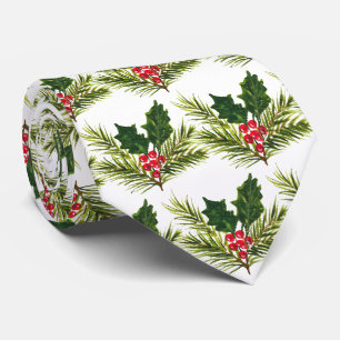 Vintage-Weihnachten-Stechpalme Vintage-Geschenke R Krawatte