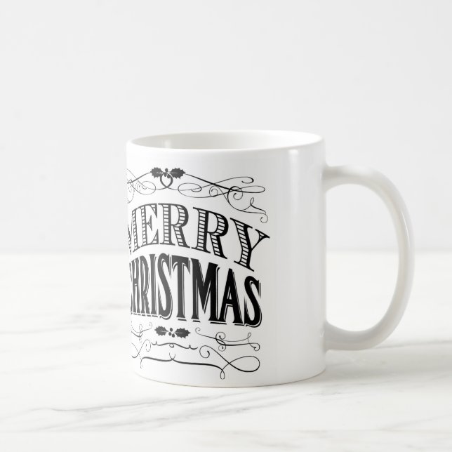 Vintage Weihnachten Tasse (Rechts)