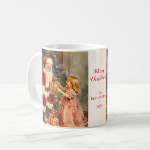 Vintage Weihnachten und Weihnachten Kaffeetasse