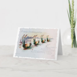 Vintage Weihnachten Viktorianisch Funny Rhyme Card Karte