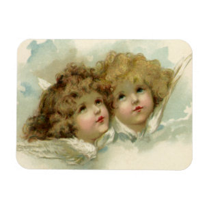 Vintage Weihnachten, viktorianische Engel in den W Magnet