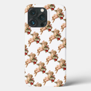 Vintage Weihnachten, viktorianischer Engel mit flo Case-Mate iPhone Hülle