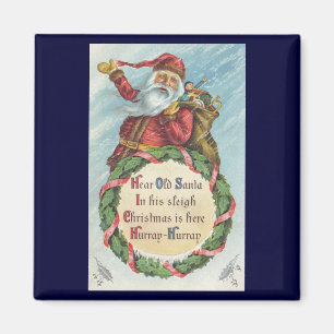 Vintage Weihnachten, viktorianischer Weihnachtsman Magnet