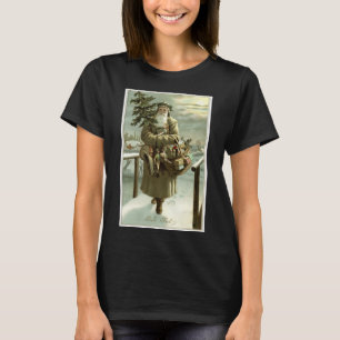 Vintage Weihnachten, viktorianischer Weihnachtsman T-Shirt