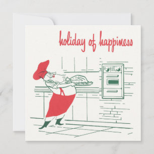 Vintage Weihnachten, Weihnachtsmann Chef und Truth Einladung