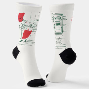 Vintage Weihnachten, Weihnachtsmann Koch und Truth Socken