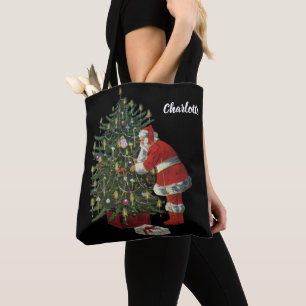 Vintage Weihnachten, Weihnachtsmann mit Geschenken